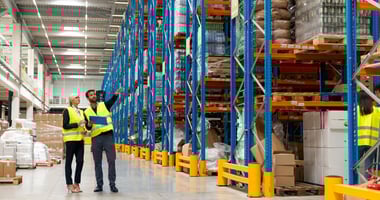 Warehouse inventory monitored by Asset Simple sensors, providing businesses with real-time remote monitoring and protection of valuable assets.